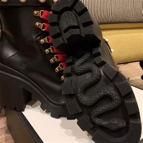 gucci snake boots look alike|Gucci boots snake bottom.